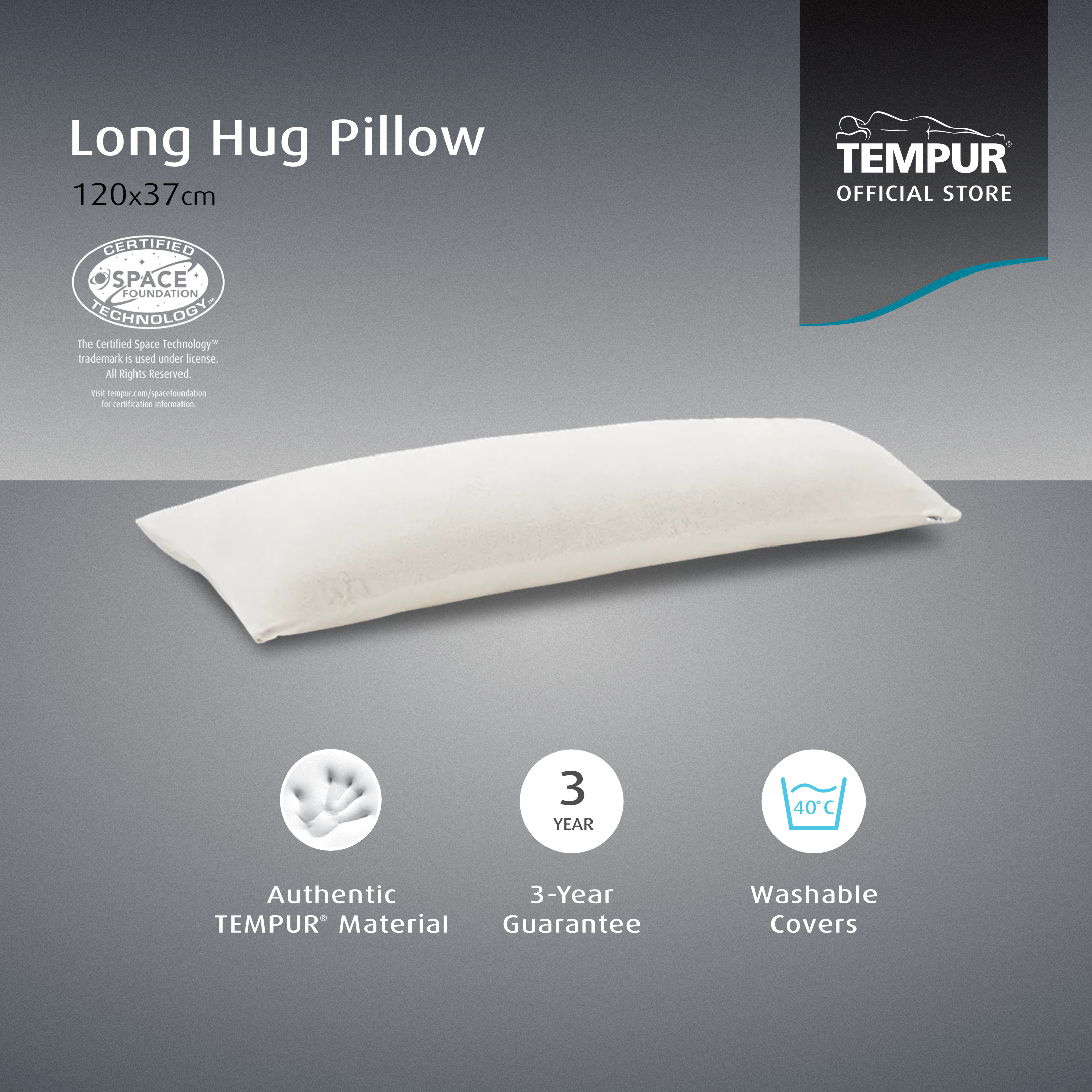 TEMPUR Long Hug Pillow テンピュール 抱き枕 Tempur Long Hug Pillow